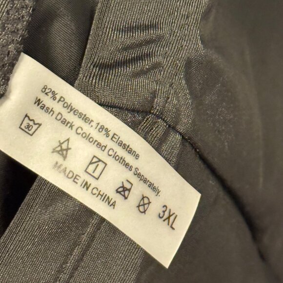 Womens 2-Piece Floral Tankini Set Sz 3XL Black Multicolor Polyester & Elastane S - Picture 4 of 12